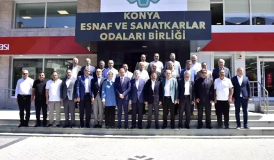 AK Parti Konya Heyeti Esnaf Odalarıyla Bir Araya Geldi