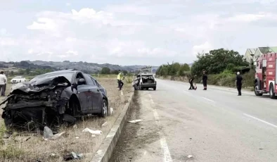 Sakarya’da trafik kazası: 1 ölü, 1 yaralı