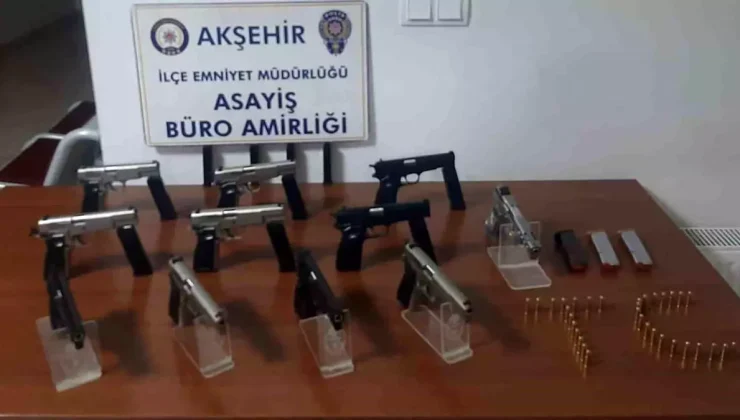 Akşehir’de Silah Kaçakçılığı Operasyonu: 11 Tabanca Ele Geçirildi