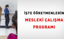 Öğretmenlerin 11-15 Kasım Programı Belli Oldu